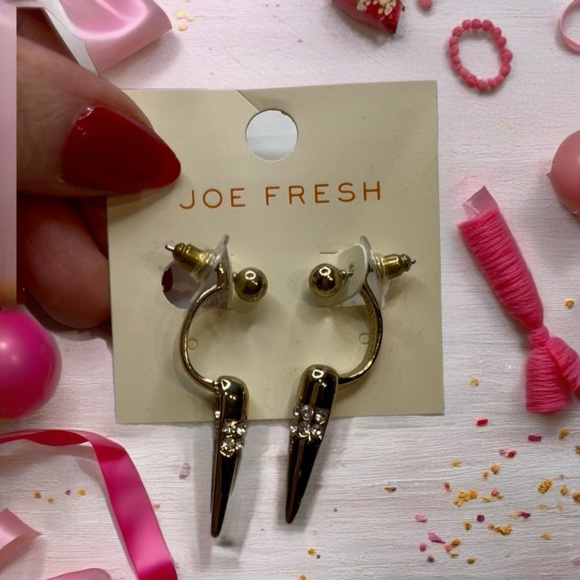 Joe Fresh Gold Spike Earrings - Picture 4 of 4